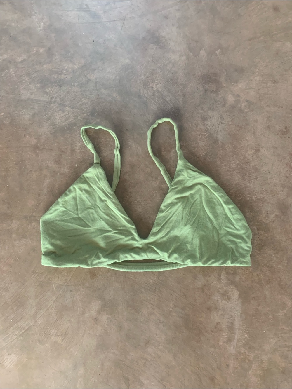 stella lowcut bra green